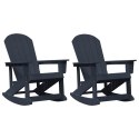Fotele bujane Adirondack 2 pcs Ciemnoniebieski HDPE