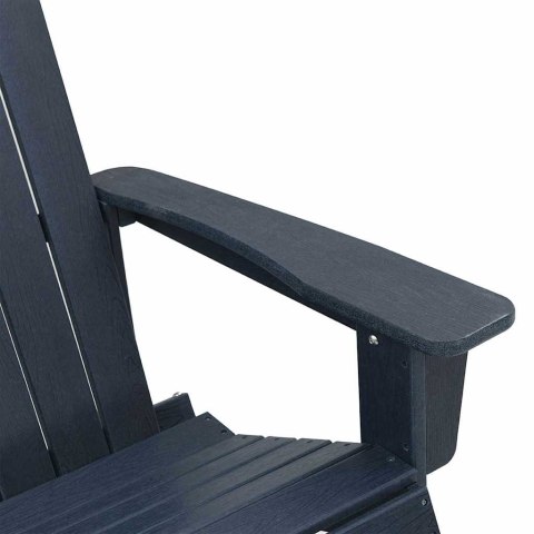 Fotele bujane Adirondack 2 pcs Ciemnoniebieski HDPE