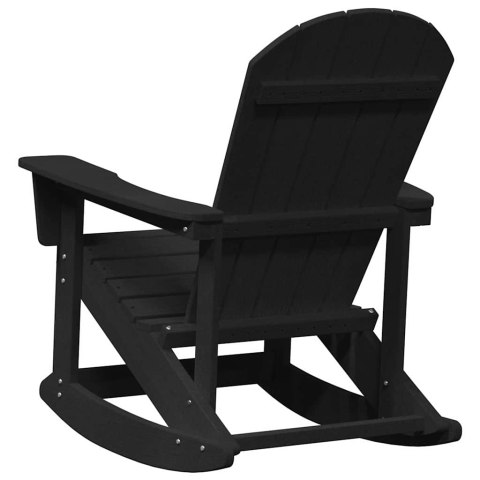 Fotele bujane Adirondack 2 pcs Czarny HDPE