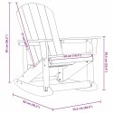 Fotele bujane Adirondack 2 pcs Czarny HDPE