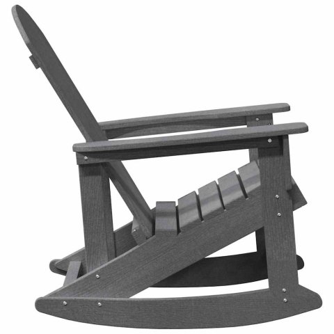 Fotele bujane Adirondack 2 pcs Jasnoszary HDPE