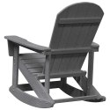 Fotele bujane Adirondack 2 pcs Jasnoszary HDPE