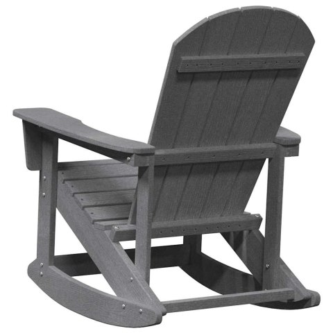 Fotele bujane Adirondack 2 pcs Jasnoszary HDPE