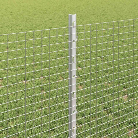 Płot i Słup Srebrny 0,8 x 100 m Stal