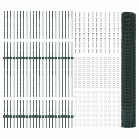 Płot i Słup Zielony 1 x 100 m Stal