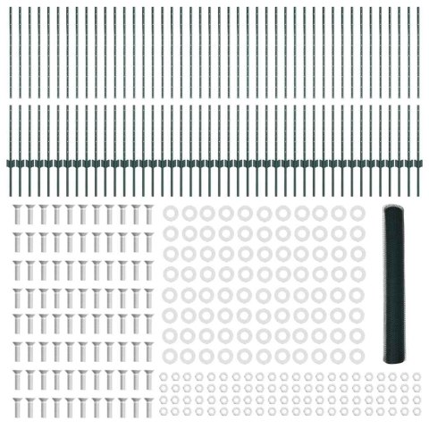 Płot i Słup Zielony 1,2 x 100 m Stal