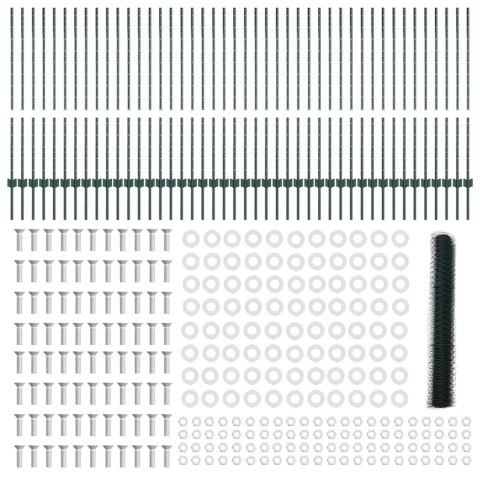 Płot i Słup Zielony 1,2 x 100 m Stal