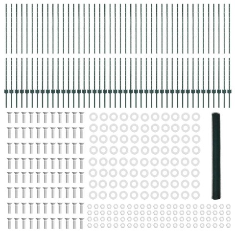 Płot i Słup Zielony 1,4 x 100 m Stal