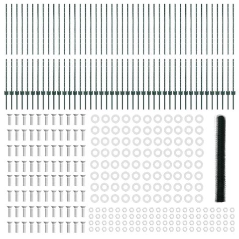 Płot i Słup Zielony 1,4 x 100 m Stal