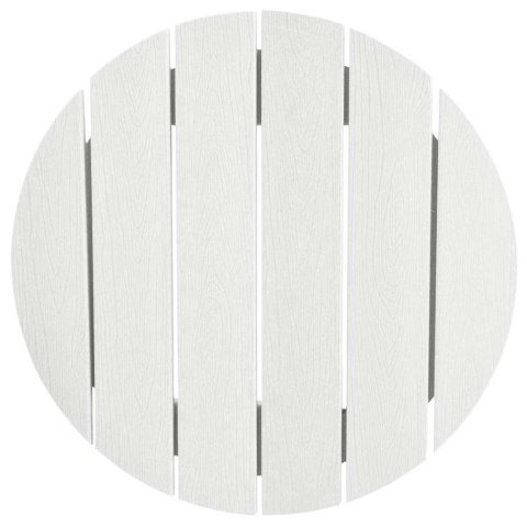 Zestaw barowy w ogrodzie 3 pcs Biały HDPE