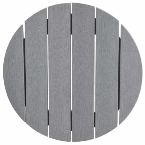 Zestaw barowy w ogrodzie 3 pcs Jasnoszary HDPE