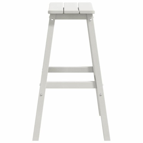 Zestaw barowy w ogrodzie 4 pcs Biały HDPE