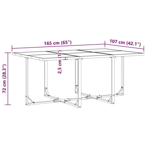 Zestaw do jadalni w ogrodzie 11 pcs Czarny Stal