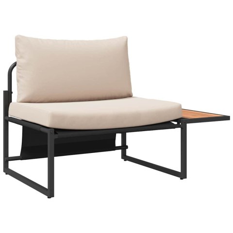 Zestaw do jadalni w ogrodzie 3 pcs Ciemnoszary Stal