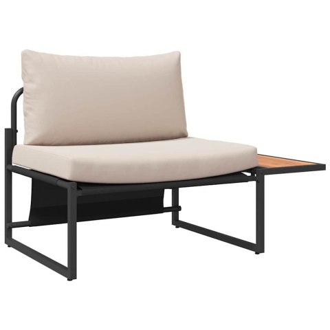 Zestaw do jadalni w ogrodzie 3 pcs Ciemnoszary Stal