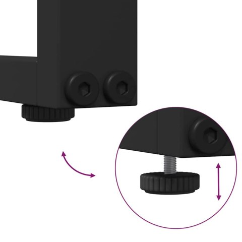 Zestaw do jadalni w ogrodzie 3 pcs Ciemnoszary Stal