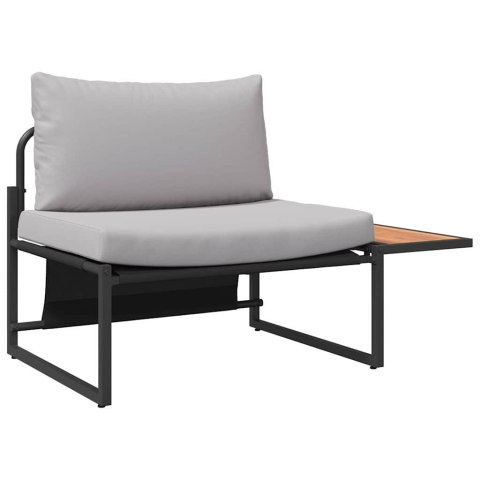 Zestaw do jadalni w ogrodzie 3 pcs Jasnoszary Stal