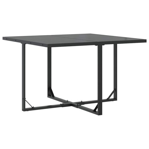 Zestaw do jadalni w ogrodzie 5 pcs Czarny Stal