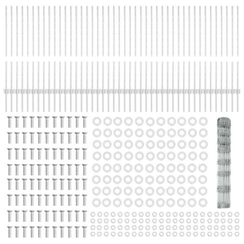 Płot i Słup Srebrny 1 x 100 m Stal