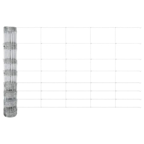 Płot i Słup Srebrny 1 x 100 m Stal