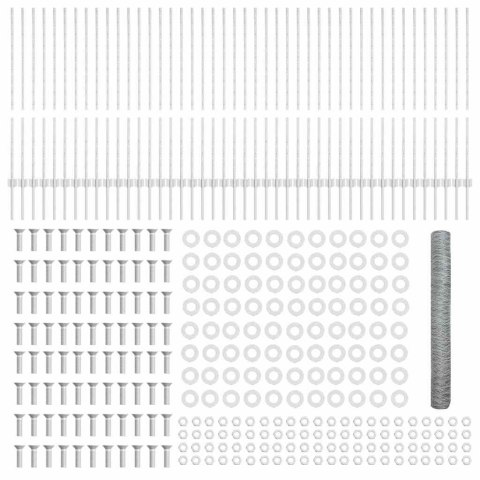 Płot i Słup Srebrny 1,2 x 100 m Stal