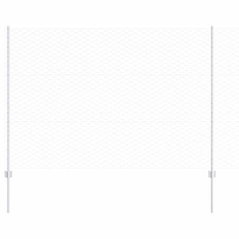 Płot i Słup Srebrny 1,5 x 100 m Stal