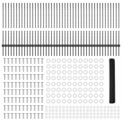 Płot i Słup Szary 1 x 100 m Stal