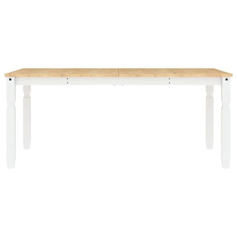 5-częściowy zestaw jadalny „Panama" białe lite drewno sosnowe