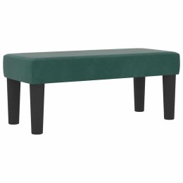 VidaXL Łóżko sprężynowe z materacem Ciemna zieleń 80 x 200 cm Aksamit