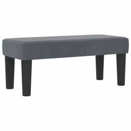 VidaXL Łóżko sprężynowe z materacem ciemno szary 80 x 200 cm Aksamit