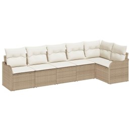Zestaw Sof na Ogród Beżowy polirattan
