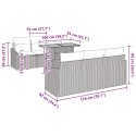 Zestaw Sof na Ogród z poduszką 7 pcs Beżowy i kremowy