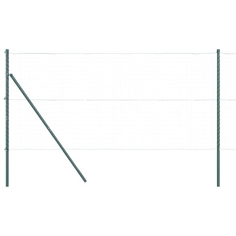 Słupek ogrodzeniowy. 52 pcs Zielony 3,2 x 3,2 x 190 cm Stal