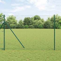 Słupek ogrodzeniowy. 52 pcs Zielony 3,2 x 3,2 x 200 cm Stal