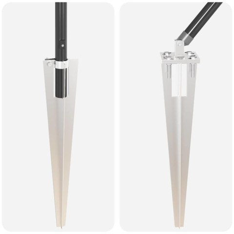 Słupek ogrodzeniowy. Inny 26 pcs Szary 3,2 x 3,2 x 160 cm Stal