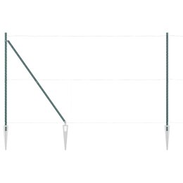 Słupek ogrodzeniowy. Inny 26 pcs Szary 3,2 x 3,2 x 180 cm Stal