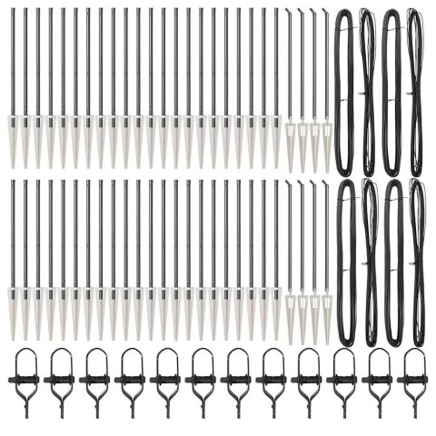Słupek ogrodzeniowy. Inny 52 pcs Szary 3,2 x 3,2 x 120 cm Stal