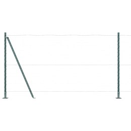 Słupek ogrodzeniowy. Inny 52 pcs Szary 3,2 x 3,2 x 68,5 cm Stal