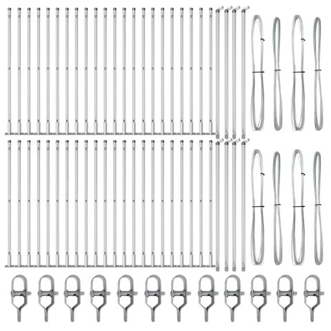 Słupek ogrodzeniowy. Inny 52 pcs Szary 3,2 x 3,2 x 90 cm Stal
