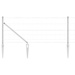 Ogrodzenie pastwiskowe Srebrny 100 x 0.8 m Stal galwanizowana