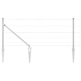 Ogrodzenie pastwiskowe Srebrny 100 x 0.8 m Stal galwanizowana