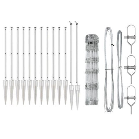 Ogrodzenie pastwiskowe Srebrny 100 x 0.8 m Stal galwanizowana