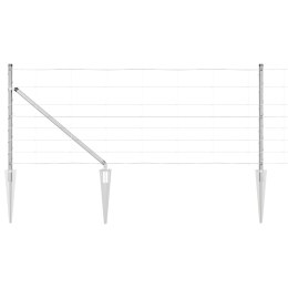 Ogrodzenie pastwiskowe Srebrny 100 x 0.8 m Stal galwanizowana