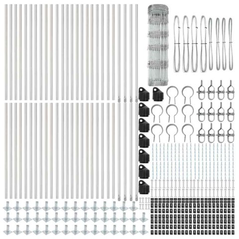 Ogrodzenie pastwiskowe Srebrny 100 x 0.8 m Stal galwanizowana