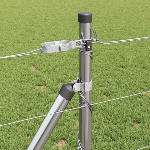 Ogrodzenie pastwiskowe Srebrny 100 x 0.8 m Stal galwanizowana