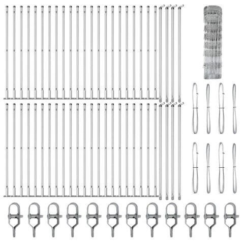 Ogrodzenie pastwiskowe Srebrny 100 x 0.8 m Stal galwanizowana