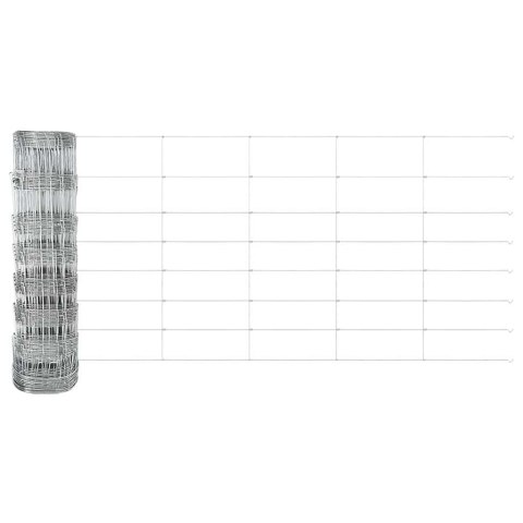Ogrodzenie pastwiskowe Srebrny 100 x 0.8 m Stal galwanizowana
