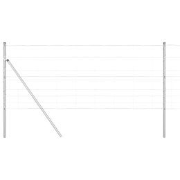 Ogrodzenie pastwiskowe Srebrny 100 x 1 m Stal galwanizowana