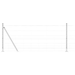 Ogrodzenie pastwiskowe Srebrny 100 x 1 m Stal galwanizowana