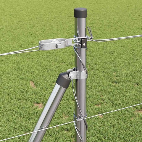 Ogrodzenie pastwiskowe Srebrny 100 x 1 m Stal galwanizowana